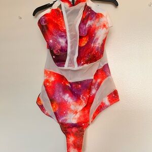 Galaxy Print Bodysuit
